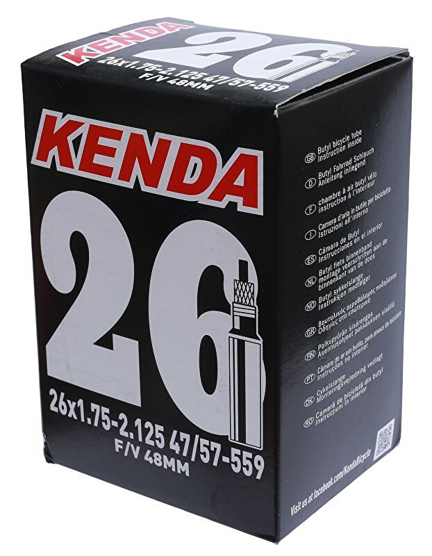 duše KENDA 26x1,75-2,125 (47/57-559) FV 48mm Barva: ventil FV, Velikost: 26"