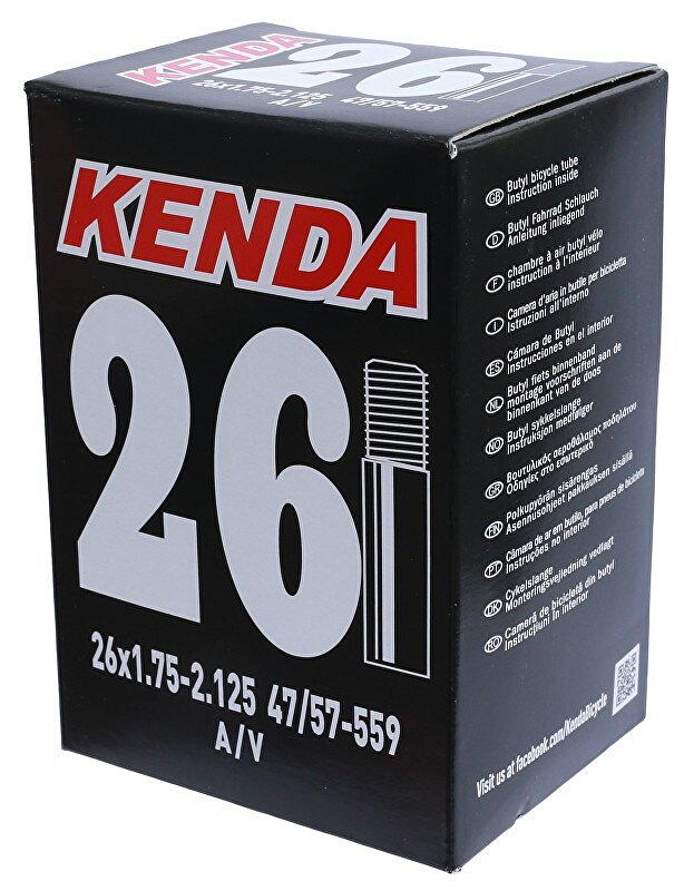 duše KENDA 26x1,75-2,125 (47/57-559) AV 35 mm Barva: ventil AV, Velikost: 26"