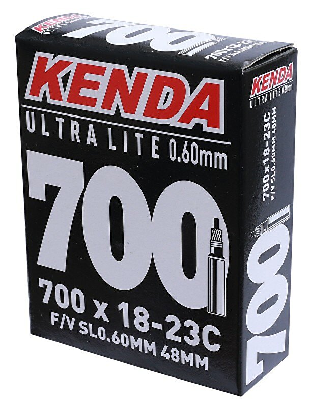 duše KENDA 700x18/25C (18/25-622/630) FV 48 mm Ultralite Barva: ventil FV, Velikost: 700C