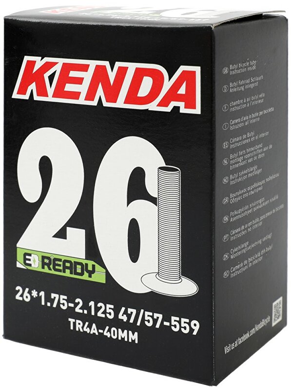 duše KENDA 26x1,75-2,125 (47/57-559) AV 40mm celozávit Barva: ventil AV, Velikost: 26"