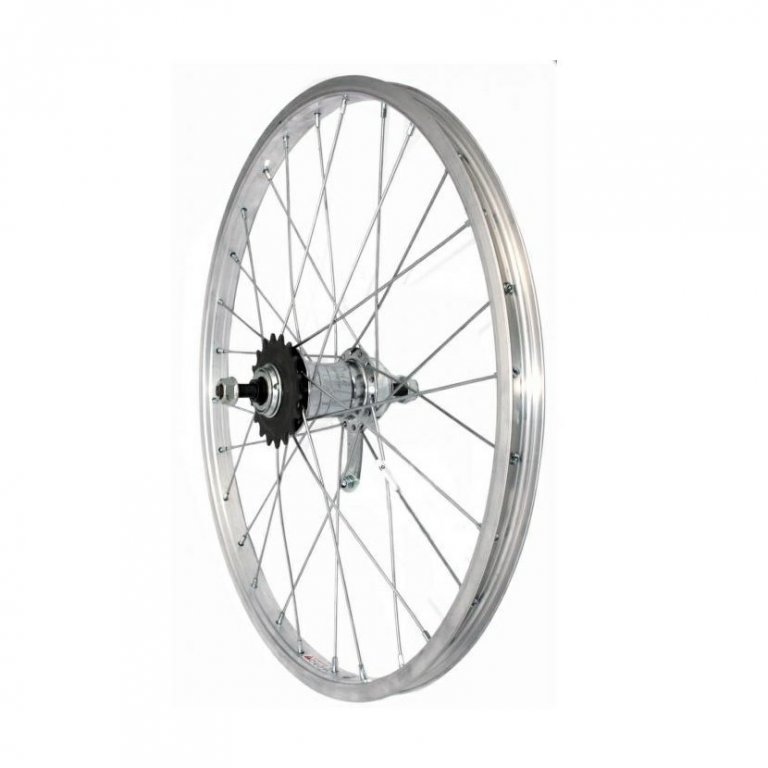 kolo zapletené s torpédem Velosteel 24" 540-21 zadní 36 děr stříbrné