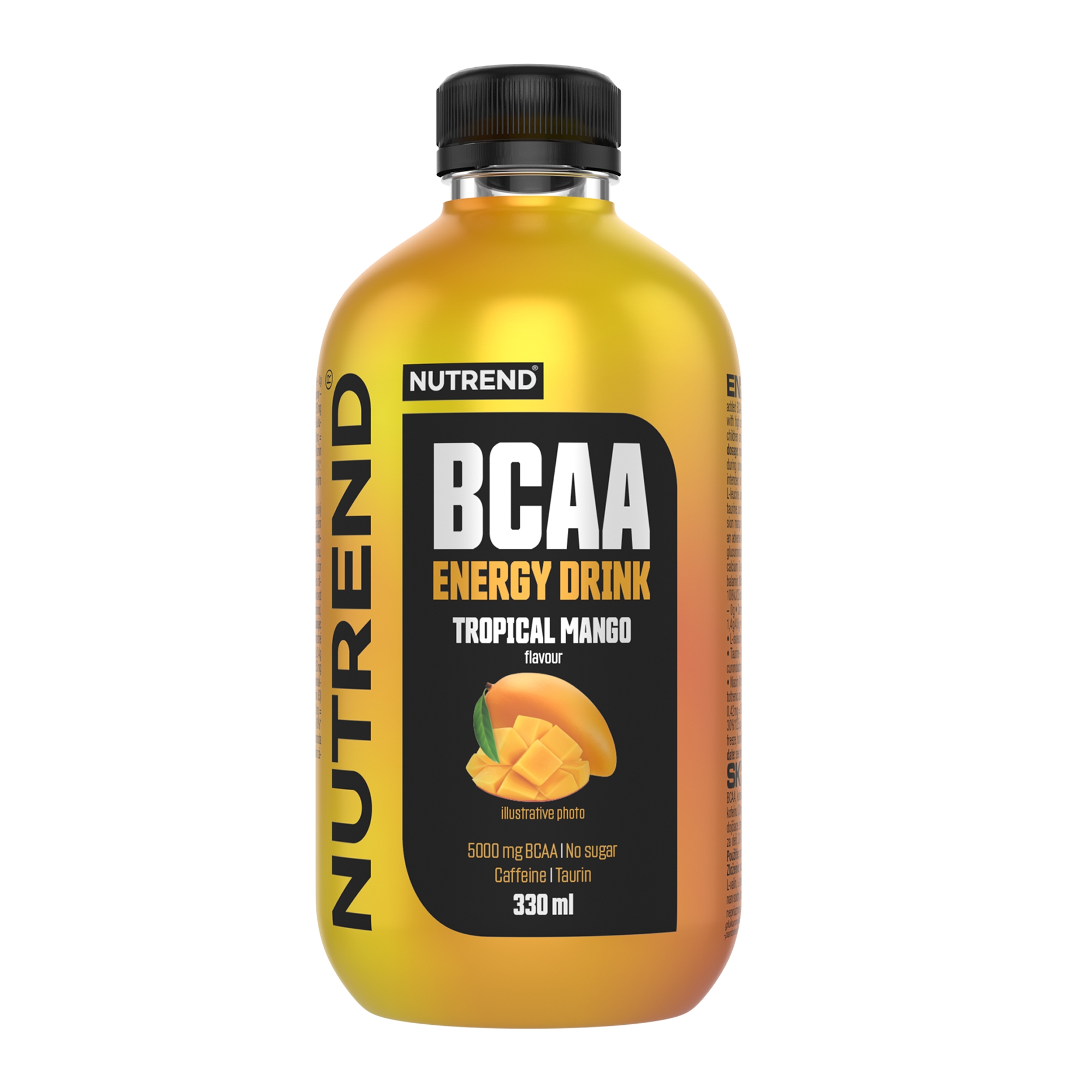 NUTREND BCAA Energy Drink, 330 ml tropical mango Typ: nápoje, určení: doplnění energie, použití: před výkonem