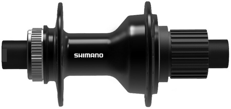 náboj disc SHIMANO FH-TC500-HM-B 32děr Center lock 12mm e-thru-axle 148mm 8-11 rychlostí zadní černý