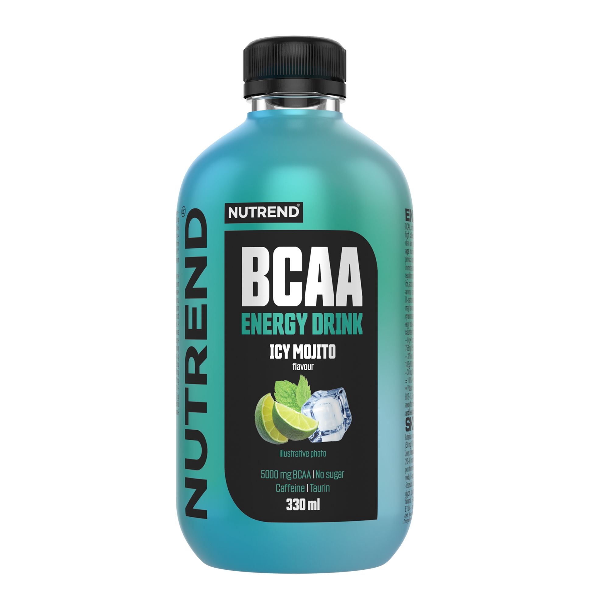 NUTREND BCAA Energy Drink, 330 ml icy mojito Typ: nápoje, určení: doplnění energie, použití: před výkonem