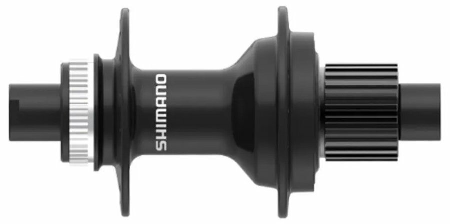 náboj disc SHIMANO FH-MT410-B 32děr Center lock 12mm e-thru-axle 148mm 12 rychlostí zadní černý