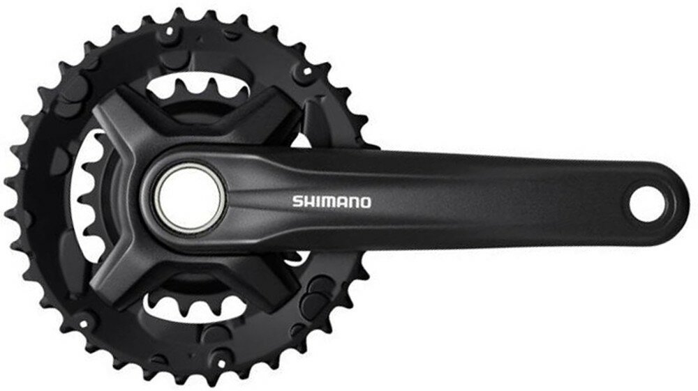 kliky SHIMANO FC-MT210-B2, 175mm 36x22 zubů, černé, bez krytu, bez pouzdra, 9 speed, boost Barva: Černá