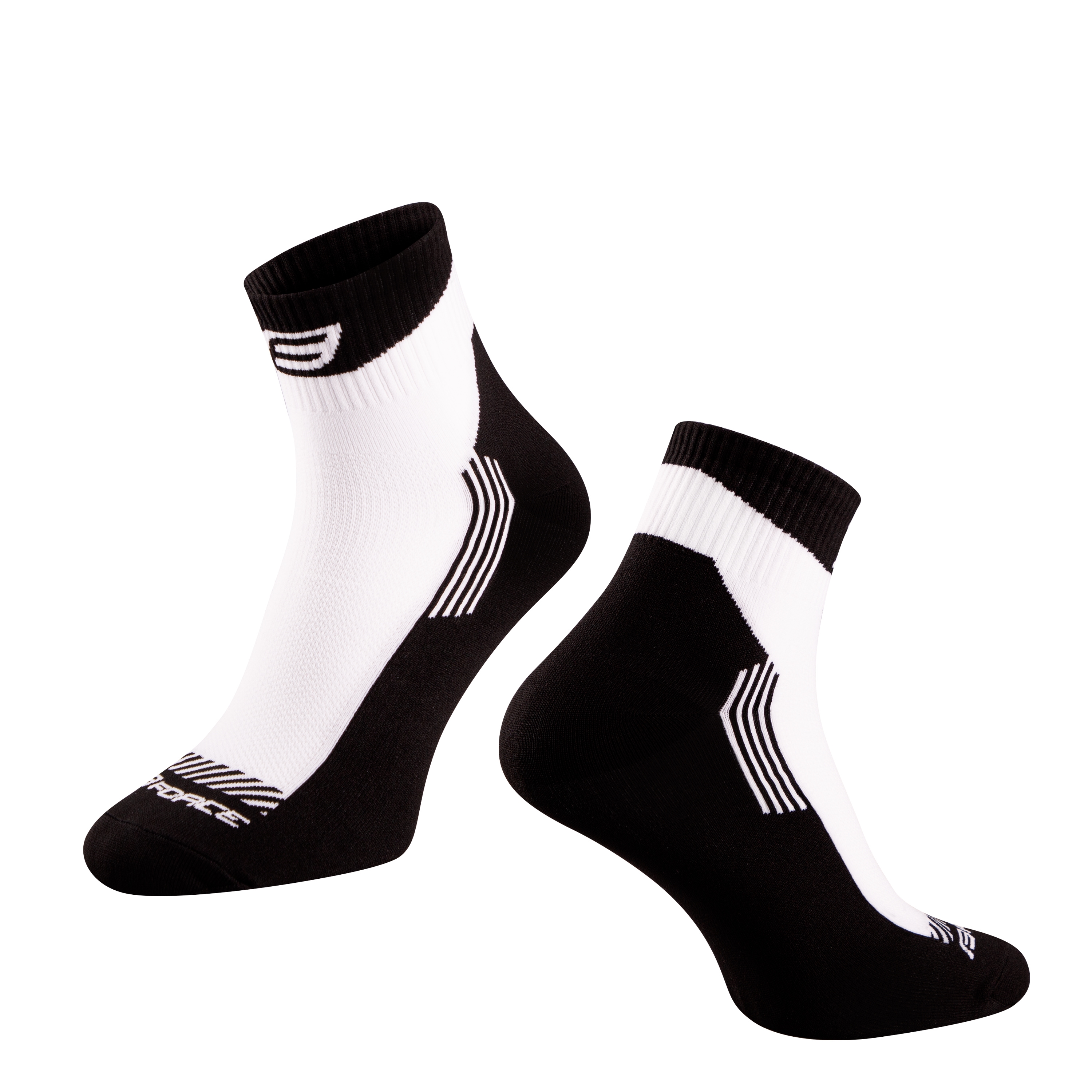 ponožky FORCE DUNE, bílo-černé S-M/36-41 Velikost: L-XL