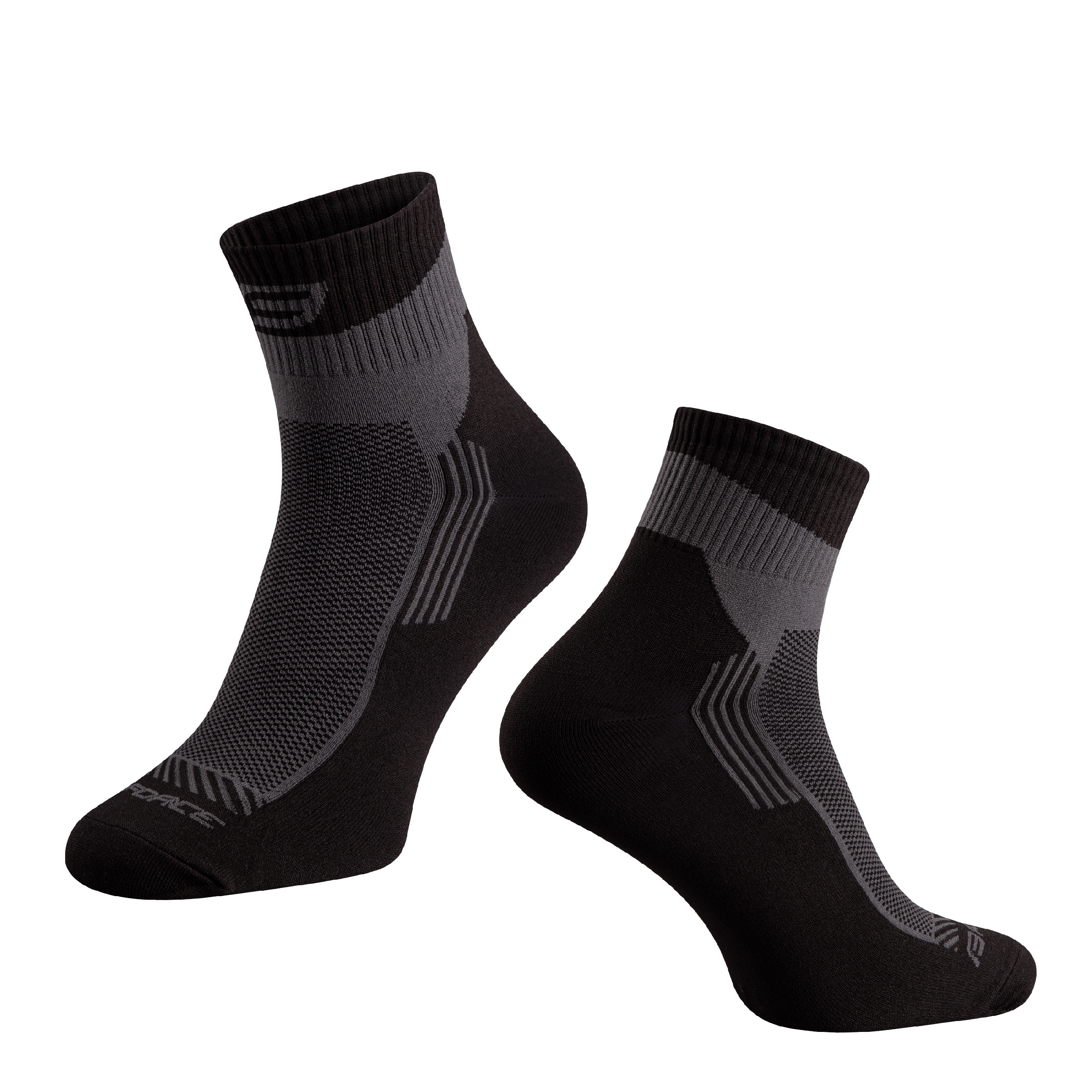 ponožky FORCE DUNE, šedo-černé S-M/36-41 Velikost: S-M