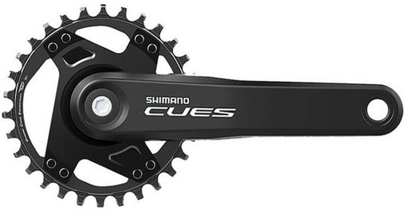 kliky SHIMANO Cues FC-U4000-1, 175mm, 30 zubů, černé, 11,10,9 speed, pro osu čtyřhran, v krabičce Barva: Černá, Velikost: 30z