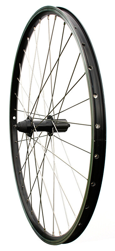 zapletené kolo 26" MAX1 V-brake zadní 8-11sp. černé/stříbrné Barva: Černá, Velikost: 26"