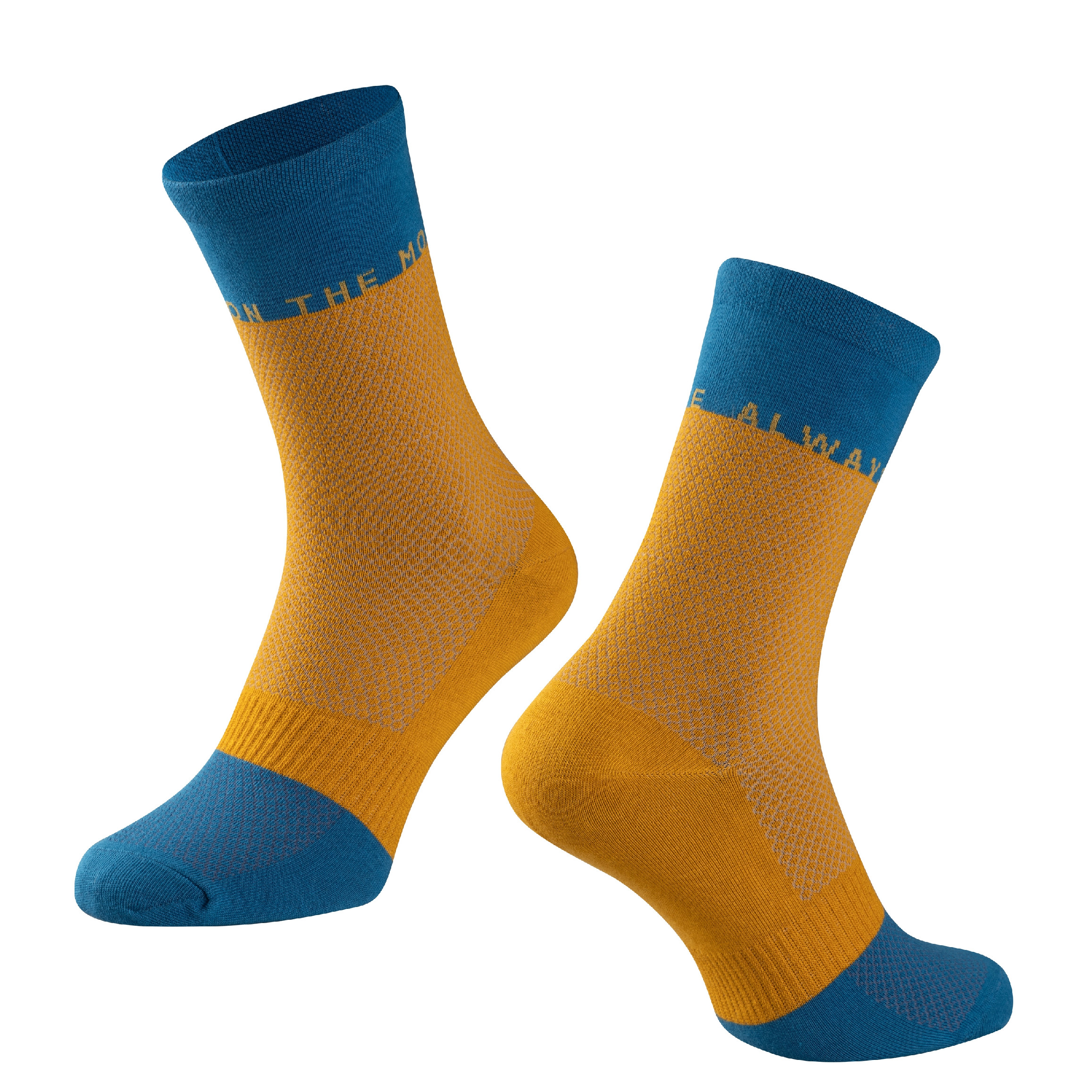 ponožky FORCE MOVE, žluto-modré S-M/36-41 Velikost: S-M