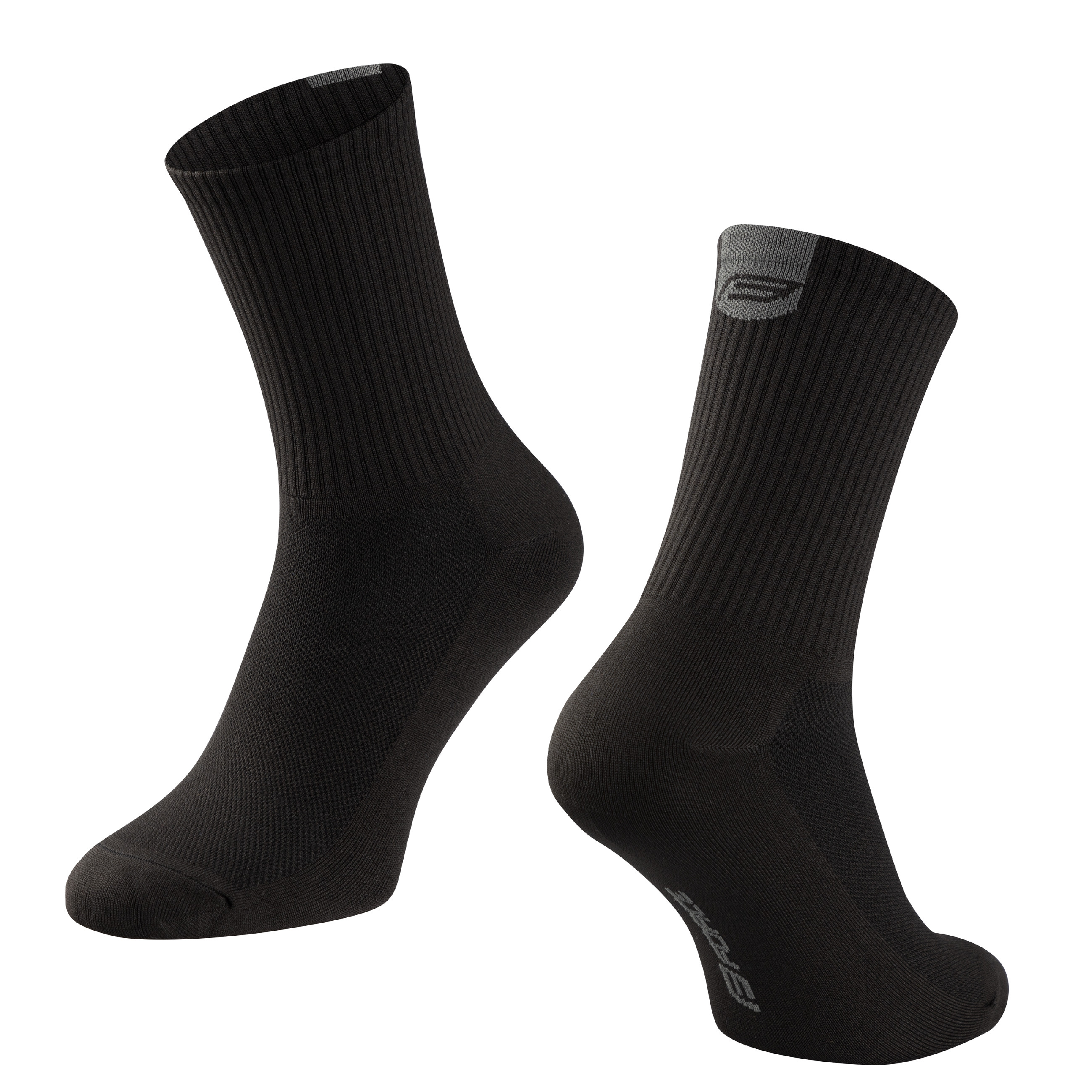 ponožky FORCE LONGER, černé S-M/36-41 Velikost: S-M