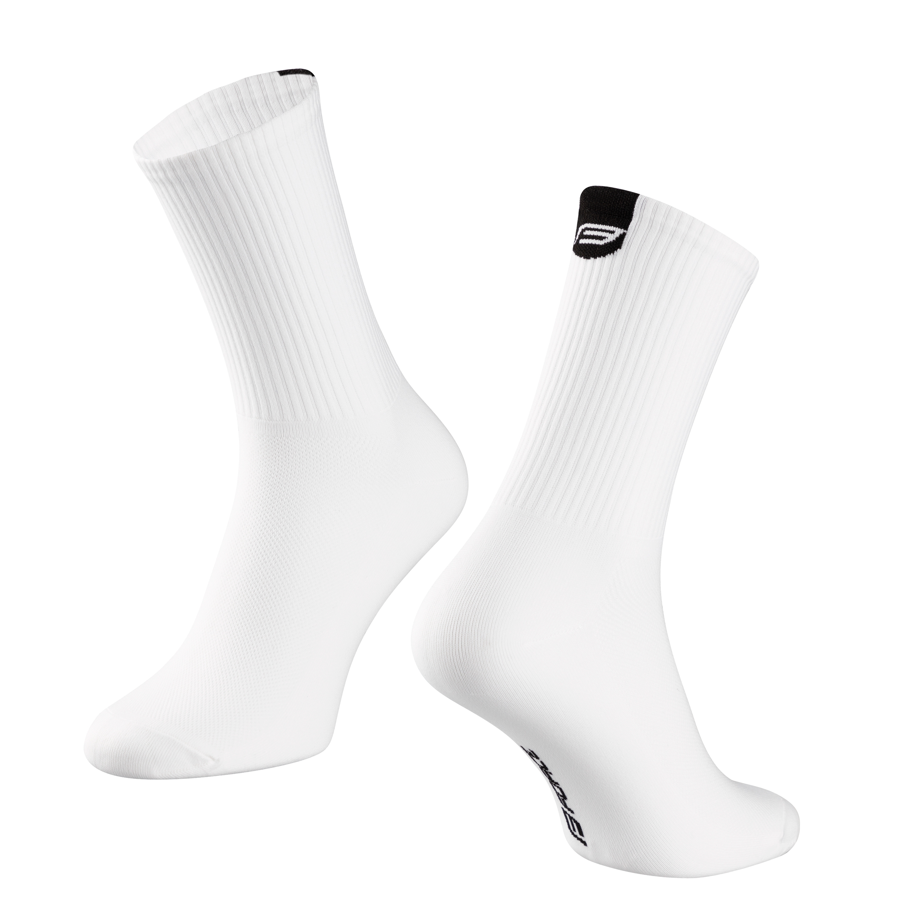 ponožky FORCE LONGER SLIM, bílé S-M/36-41 Velikost: S-M