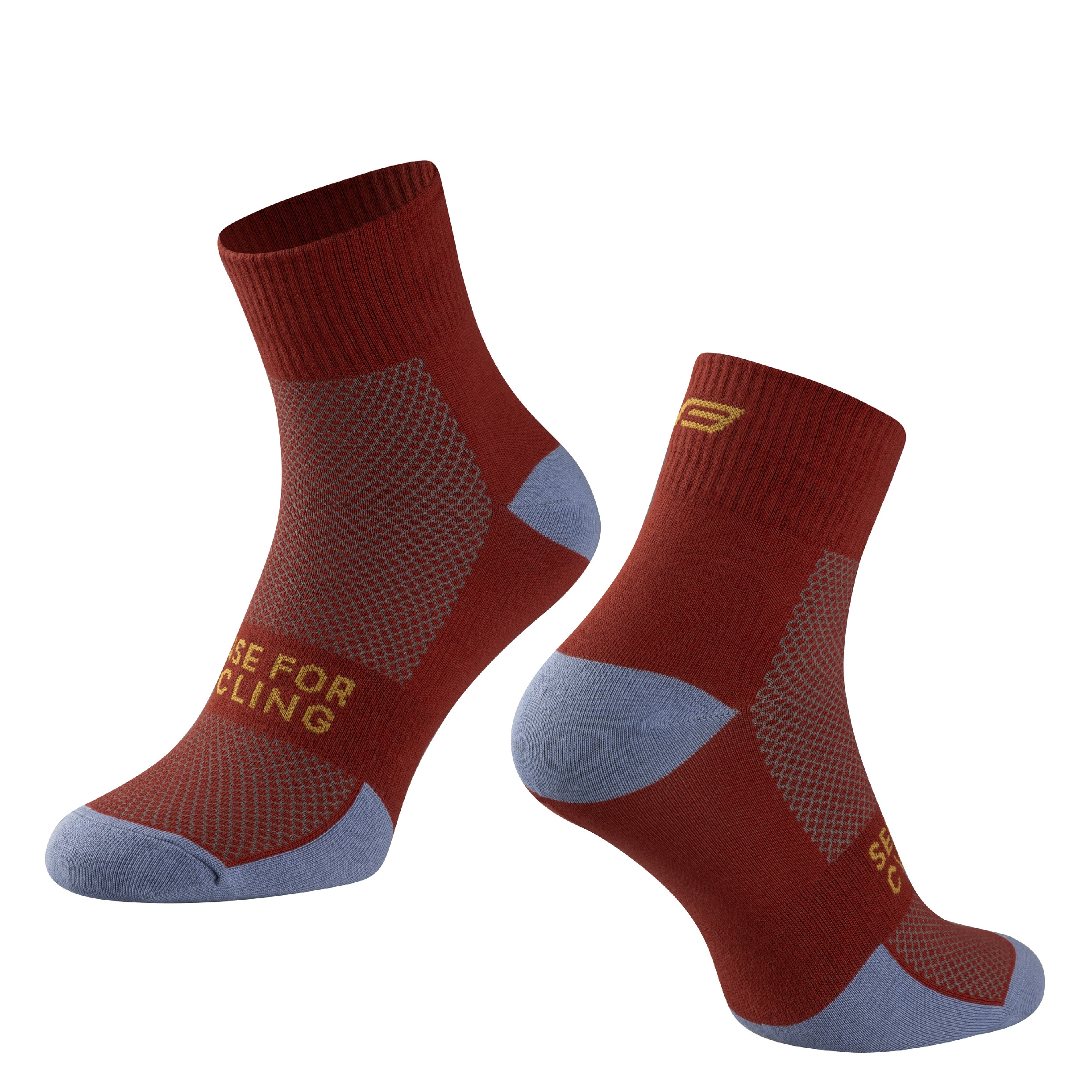 ponožky FORCE EDGE, červeno-modré S-M/36-41 Velikost: S-M