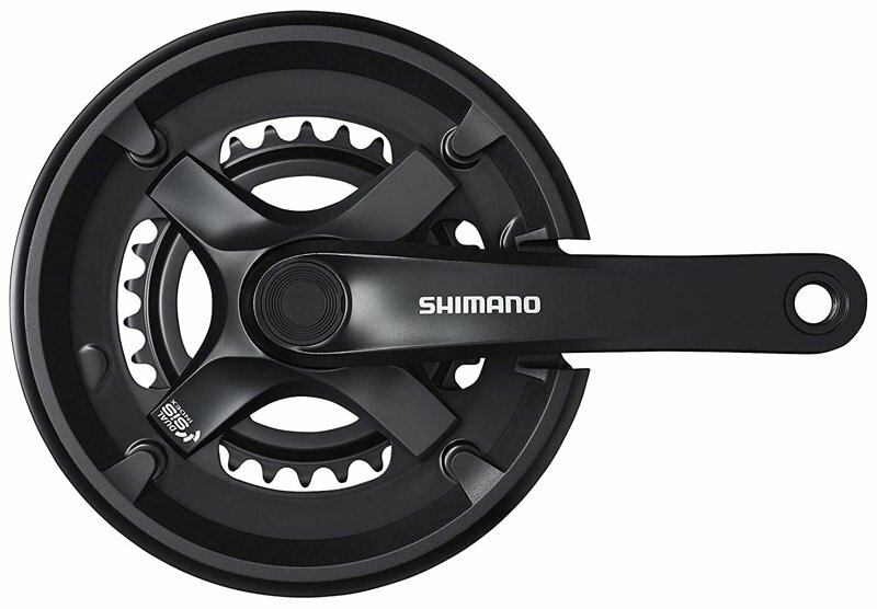 kliky SHIMANO Tourney FC-TX501-L 175mm 46x30 zubů, černé s krytem Barva: Černá