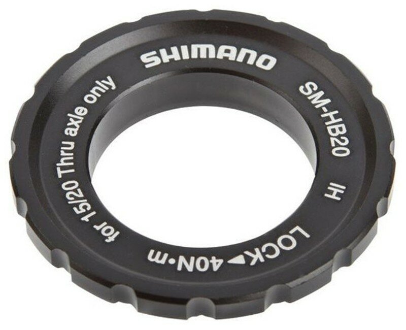 matice pro kotouč Center lock SHIMANO SM-BH20 pro vnější klíč Barva: Černá, Velikost: Center Lock