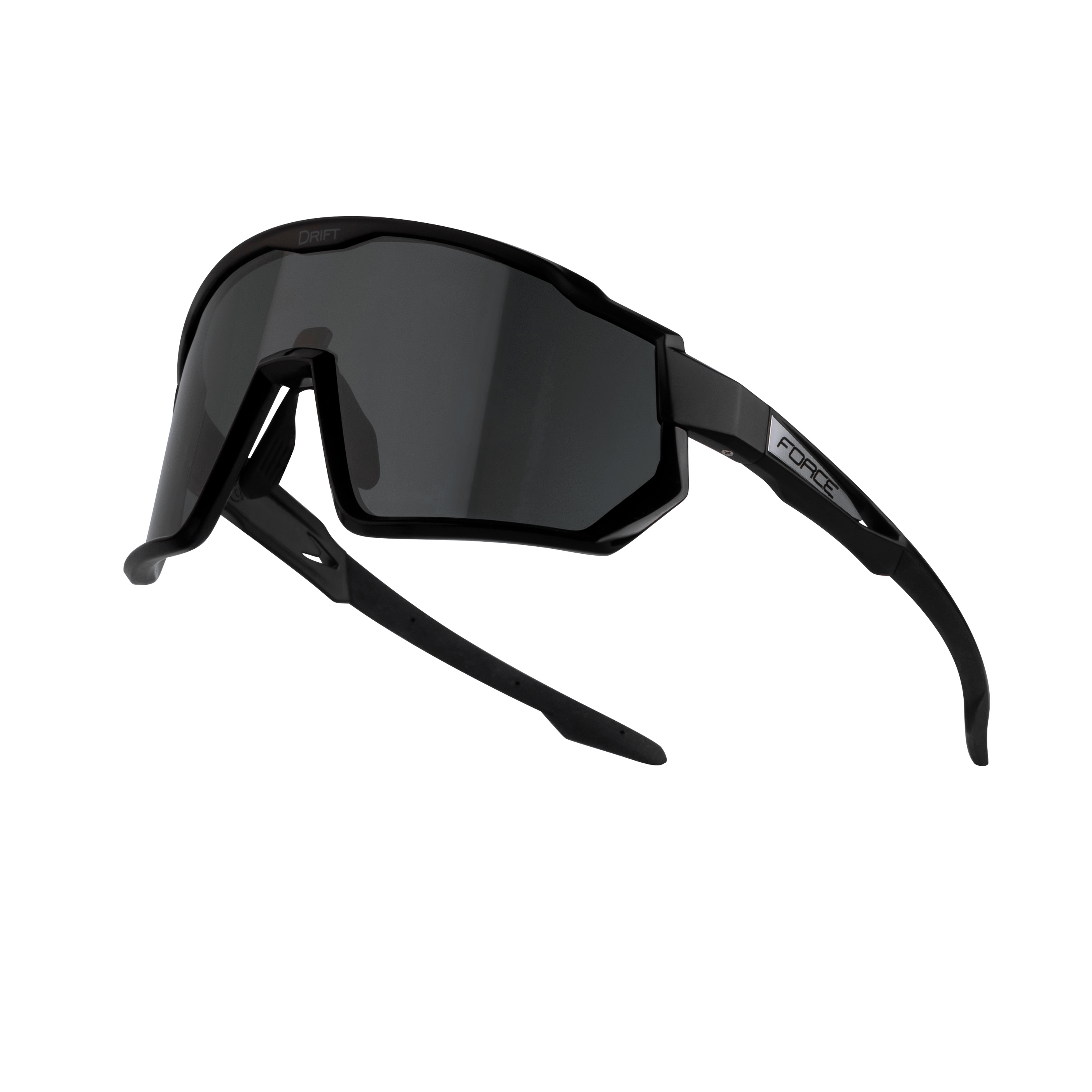 FORCE brýle F DRIFT černé, polarizační+černé sklo SADA Barva: Černá, určení: cyklistické, skla: polarizační