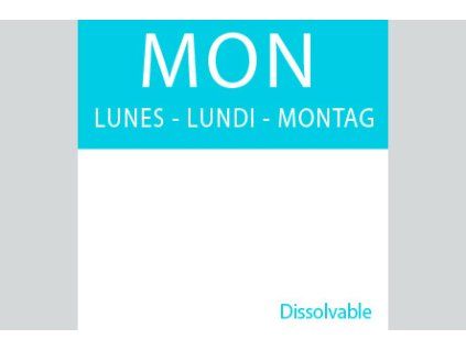 Dissolvable Square Daily Dots 20mm x 20mm (1000ks)