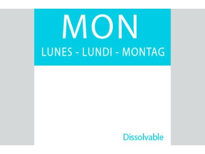 Dissolvable Square Daily Dots 20mm x 20mm