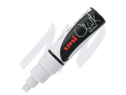 Křídová fixa UNI CHALK 8K, bílá