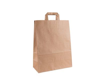 Papirova taska hneda 32+14 x 42 cm (250ks)