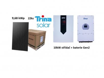 FVSTD01 3 set elektrarna 10kwp stridac deye 10kw baterie gen2 22ks panely trina 440wp cerny ram