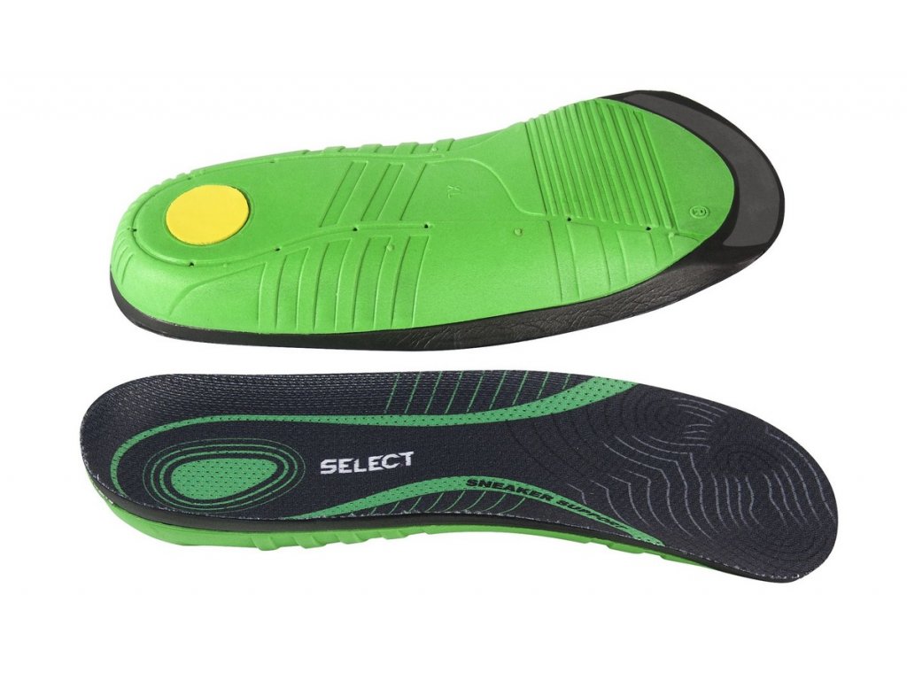 Vložky do bot Select Sneaker Support zeleno černá | mcompanies.cz