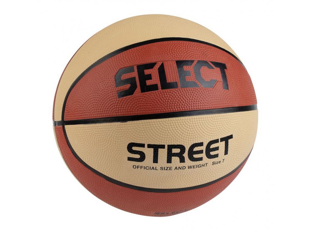 Basketbalový míč Select Basketball Street béžovo oranžová