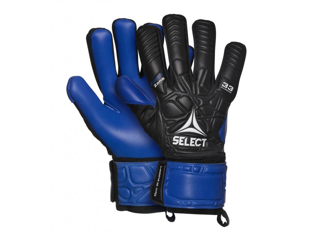 Brankářské rukavice Select GK gloves 33 Allround černo modrá | mcompanies.cz