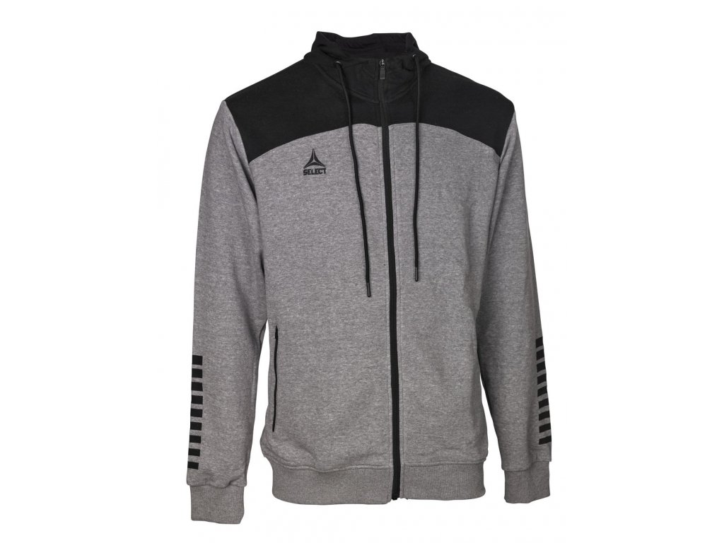 Sportovní mikina Select Zip hoodie Oxford šedá
