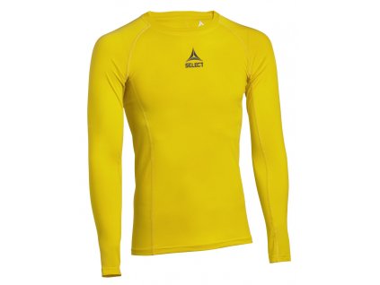 Kompresní triko Select Shirts L/S Baselayer žlutá