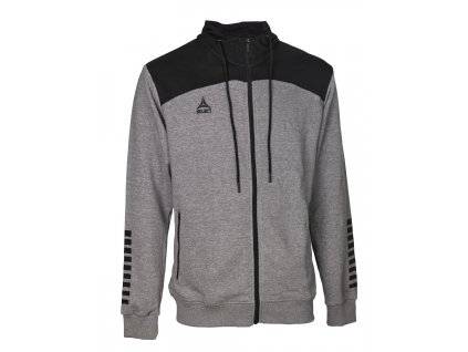 Sportovní mikina Select Zip hoodie Oxford šedá