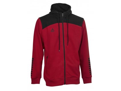 Sportovní mikina Select Zip hoodie Oxford červená