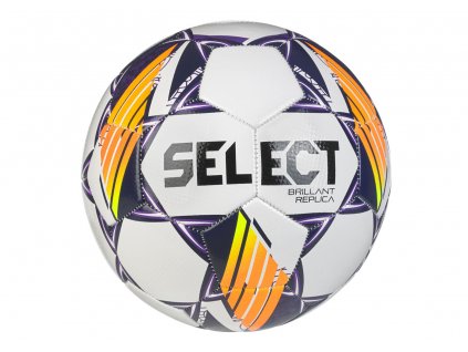 Fotbalový míč Select FB Brillant Replica bílo fialová