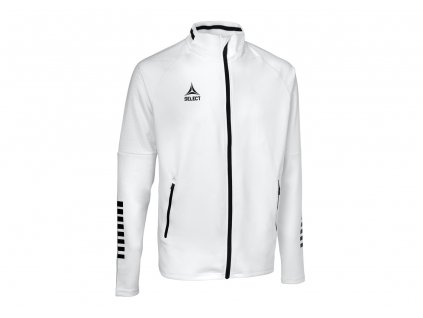 Lehká tréninková bunda Select Zip jacket Monaco bílo černá