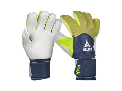 Brankářské rukavice Select GK gloves 03 Kids modro zeleno šedá (Velikost rukavic 7)