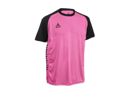 Hráčský dres Select Player shirt S/S Pisa X růžovo černá (Velikost 8 y)