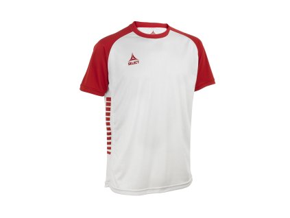 Hráčský dres Select Player shirt S/S Pisa X bílo červená (Velikost XXXL)