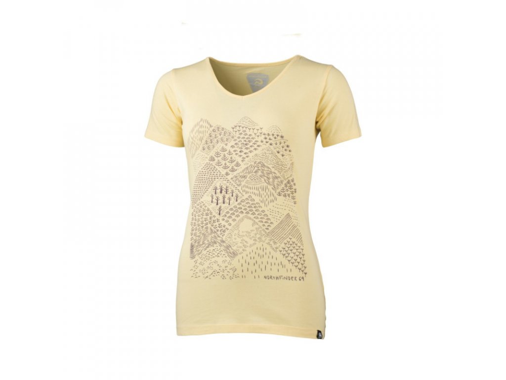 tr 4390or women s outdoor t shirt solid cotton with mountains pamfilia (1)