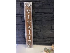 Tabuľka Vitajte - zasnežená