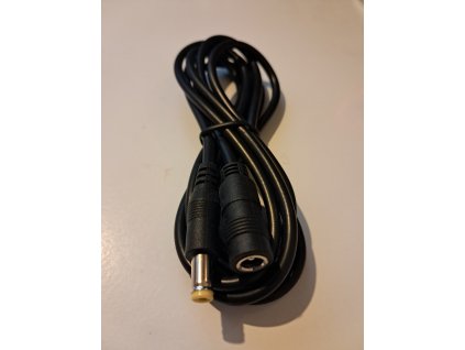 Prodlužovací napájecí kabel DC  5,5/2,1 (M) - DC 5,5/2,1 (F), 1,5 m