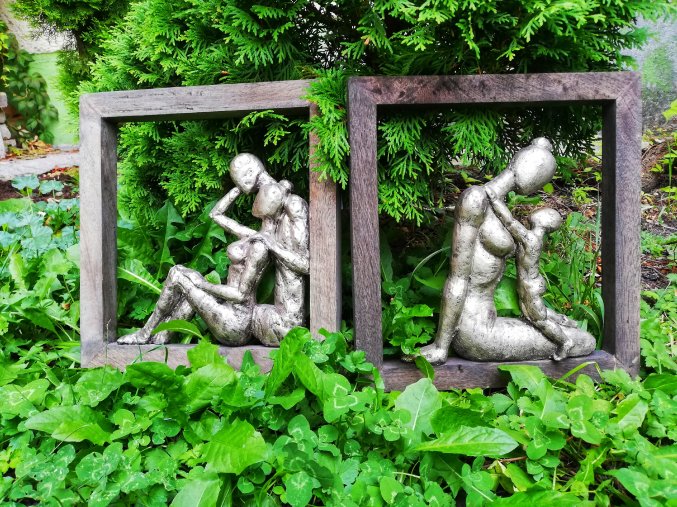 Dvojice na mangovém dřevě (Design Milenci)