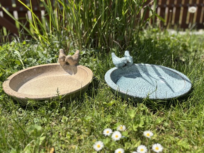 Keramické pítko pro ptáky (Barva Modrá)