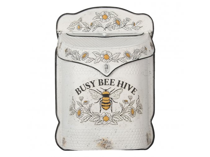 kremova retro postovni schranka s vcelou bee hive 27839 cm