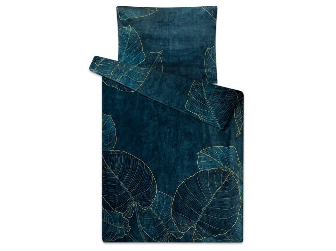 Povleceni mikroflanel sleep well 70x90 140x200 cm digi tisk LISTY kolekce 2025 673ec97f59faf