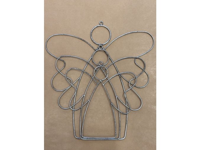 Kovový anděl – závěsná dekorace v sadě 3ks