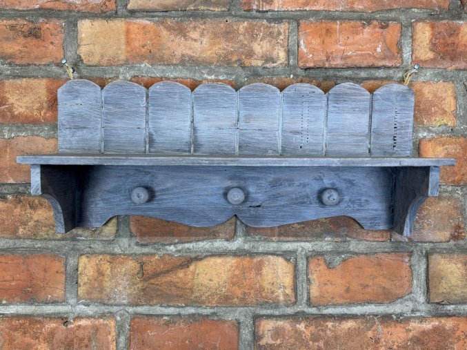 2 polička s háčky