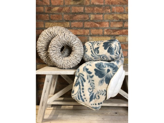 Deka s chlupem - 2barvy (Barva Šedá)