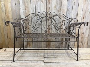 1 lavička kovová