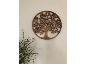 Strom života v hnědém kruhu 30cm